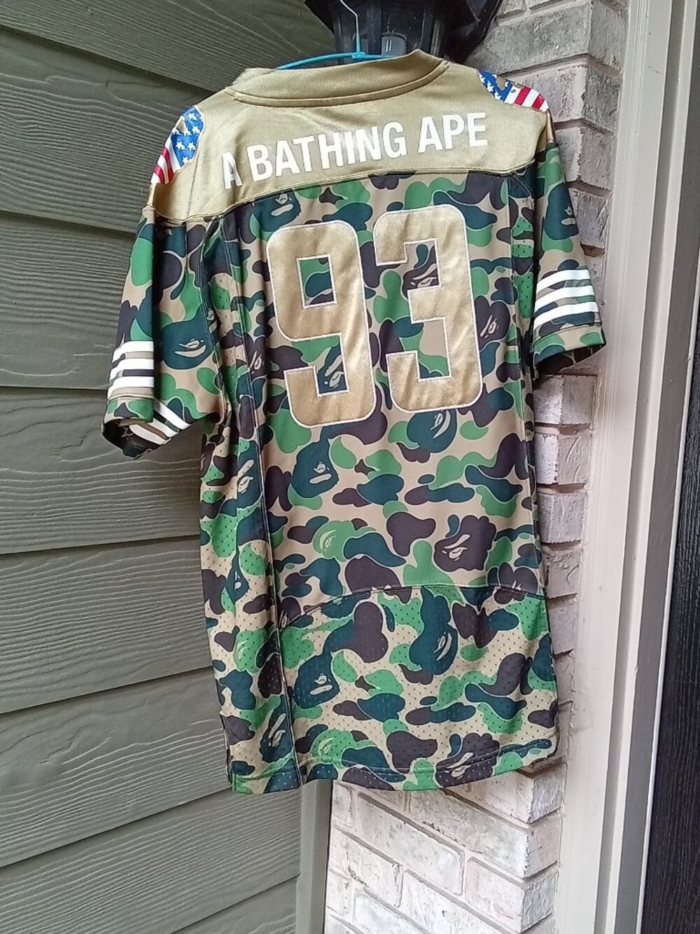 The Adidas BAPE Football Jersey in Camo